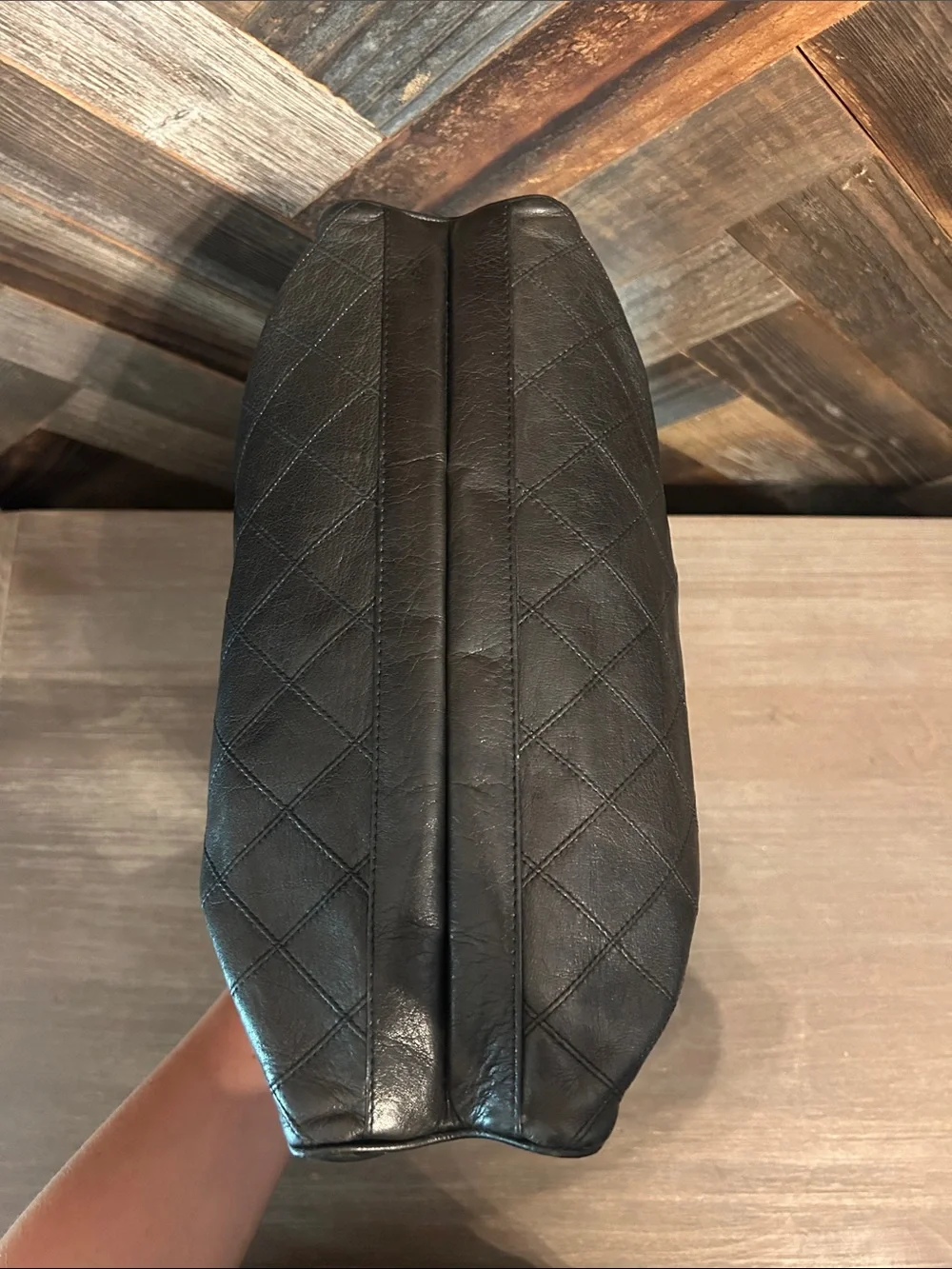 Vintage Chanel Quilted Lambskin Leather Tote Bag🎁